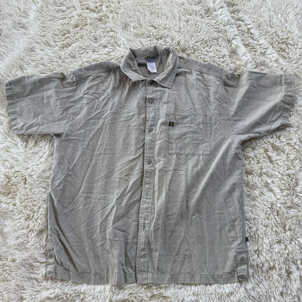 Vintage The North Face A5 series outdoors short sleeve Button Down Shirt large